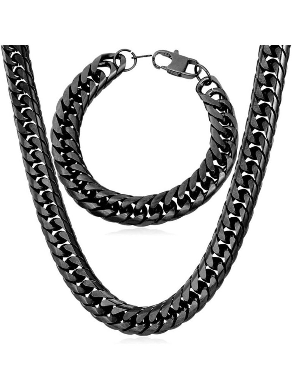 Men's Cuban Link Chain Necklace - 3.5/6/9/12mm Franco Curb Jewelry Accessory
